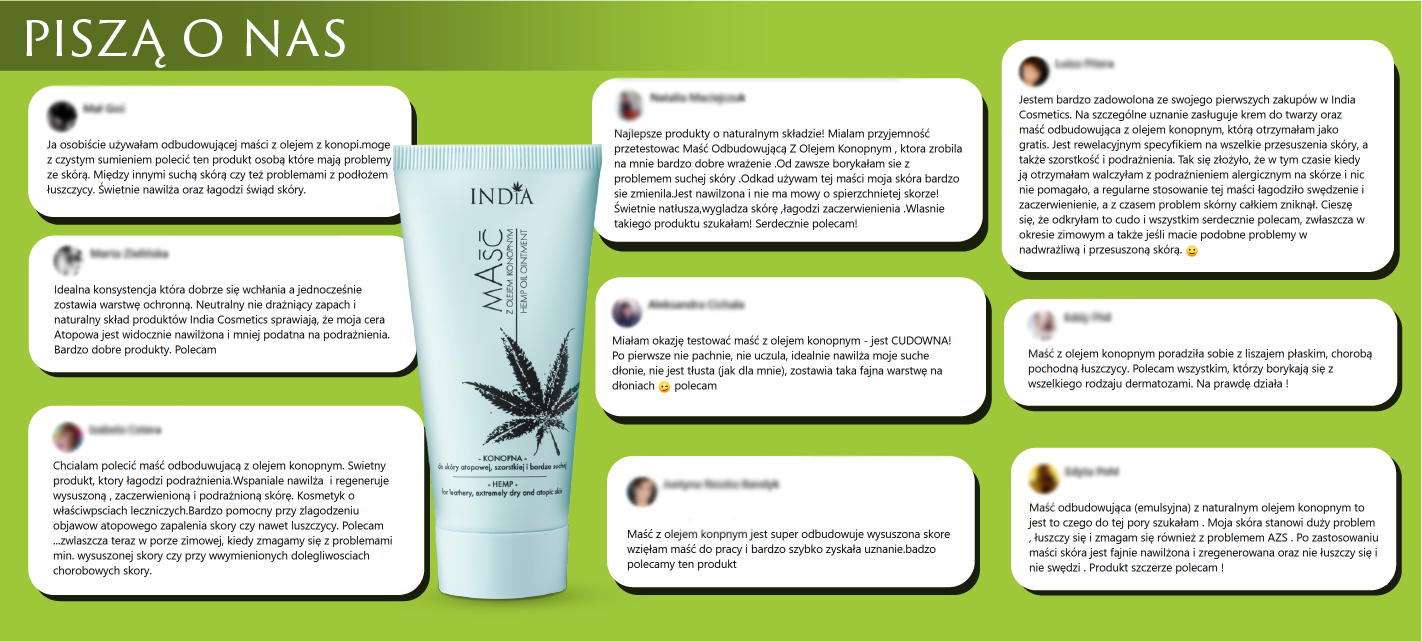 masc z olejem konopnym